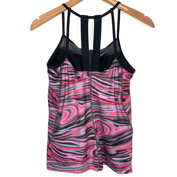 TNF The North Face Women’s Exposure Honeysuckle Pink Swirl Tank Top Size Small - Picture 11 of 13